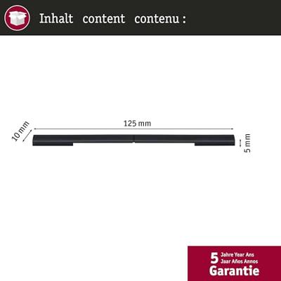 Paulmann Cover Connector-Inlay 95554 230V-railsysteemcomponenten Afdekrail Zwart, Transparant Paulmann Cover Connector-Inlay 95554 230V-railsysteemcomponenten Afdekrail Zwart, Transparant