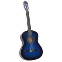 VidaXL Gitaar klassiek beginner 4/4 39" lindenhout blauw - thumbnail