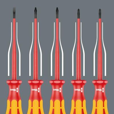 Wera 160 iS VDE geïsoleerde Zaagsnede Schroevendraaier, kling met gereduceerde diameter, 0.6 x 3.5 x 100 mm - 1 stuk(s) - 05006440001 - thumbnail