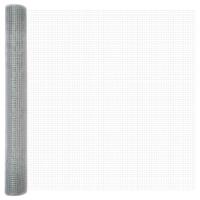 VidaXL Gelaste draadhek zilver 1.4 x 10 m - thumbnail