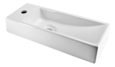 Xellanz Trim mini fontein links 38 x 14 x 8 cm keramiek glans wit Xellanz Trim mini fontein links 38 x 14 x 8 cm keramiek glans wit