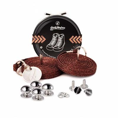 Quickshoelaces Casual collection 120 cm lang brons Quickshoelaces Casual collection 120 cm lang brons