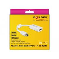 DeLOCK 63935 video kabel adapter 0,1 m Mini DisplayPort HDMI Wit - thumbnail