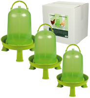 Gaun Pluimvee Drinktoren op Pootjes Limoengroen 1,5 l - thumbnail
