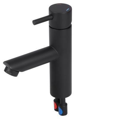 Differnz kraan koud/warm kraan recht mat zwart Differnz kraan koud/warm kraan recht mat zwart