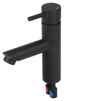 Differnz kraan koud/warm kraan recht mat zwart - thumbnail