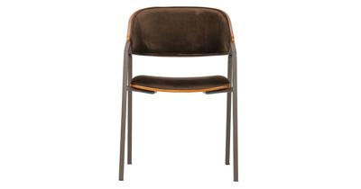 BePureHome Eetkamerstoel Clan Velvet - Bruin BePureHome Eetkamerstoel Clan Velvet - Bruin