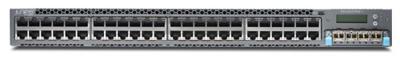 Juniper EX Series EX4300-48P - Switch - C3 - gemanaged - 48x10/100/1000 (PoE+) + 4x 40 Gigabit Qagno+ - luchtstroom van voor naar achteren - Rackmount - PoE+ (900W)