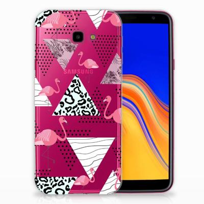 Samsung Galaxy J4 Plus (2018) | TPU Hoesje | Flamingo Triangle