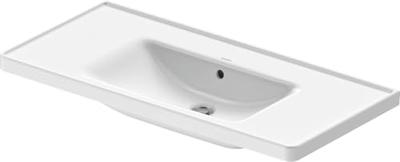 Wastafel Duravit D-Neo Met Overloop Kraanvlak Zonder Kraangat 100.5 cm Hoogglans Wit Wastafel Duravit D-Neo Met Overloop Kraanvlak Zonder Kraangat 100.5 cm Hoogglans Wit