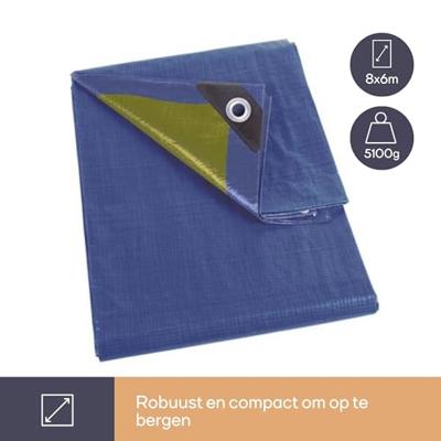 Dekzeil blauw/kaki sterk 6 x 8 m Velleman - Velleman Dekzeil blauw/kaki sterk 6 x 8 m Velleman - Velleman