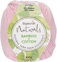 Stylecraft Naturals Bamboo and Cotton 7132 Pale Pink - Haakgaren / Breigaren - thumbnail