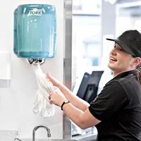 Poetspapier Tork M2 Advanced 1-laags 270m wit 473254 - thumbnail