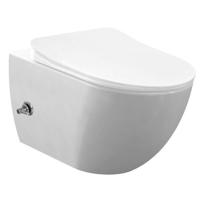 Creavit Hangend Toilet - 35.3x51cm - bidetsproeier warm/koud - spoelrandloos - wit FE322-34CB00E-0004 - thumbnail