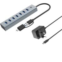 CONCEPTRONIC HUBBIES21GP 7-poorts USB 3.0-hub met voeding, 5 Gbps, USB-A x 7 - thumbnail