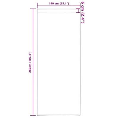 VidaXL Zwart-out gordijnen met ringen 2 pcs metaalgrijs 260 x 140 cm