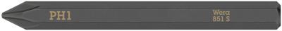 Wera 851 S Phillips kruiskopbits voor slagschroevendraaier, PH 1 x 70 mm - 05018160001 Wera 851 S Phillips kruiskopbits voor slagschroevendraaier, PH 1 x 70 mm - 05018160001
