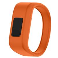 Siliconen sport polsband voor Garmin Vivofit JR maat: Large (Orange) - thumbnail