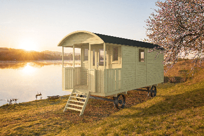 Tuindeco Johnny Circuswagen 19mm vuren onbehandeld 600 x 240 cm excl. onderstel- - Onbehandeld vurenhout- Tuindeco