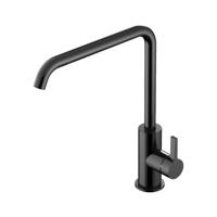 Keukenmengkraan Hotbath Ace Met draaibare uitloop 29 cm Gepolijst Zwart PVD - thumbnail