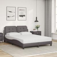 Bedframe zonder matras "Zadar" kunstleer grijs 140x190 cm - thumbnail