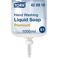 Handzeep tork s1 premium vloeibaar ongeparfumeerd | 6 stuks - thumbnail