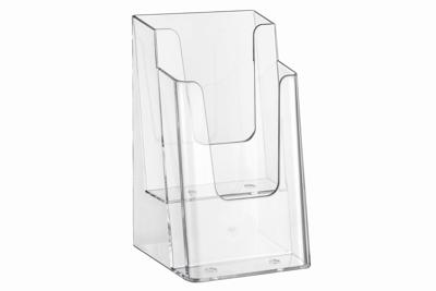 Folderhouder europel 2 vaks 1/3 a4 transparant