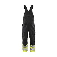 Blåkläder High-Vis bretelbroek 26621800 | Zwart/High-Vis Geel | Maat 62 - 7330509718773 - thumbnail