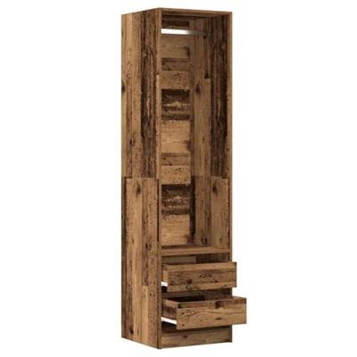 Kledingkast 50x50x200 cm bewerkt hout oud hout