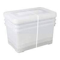 Curver opbergboxenset handy 3x50 l transparant - thumbnail