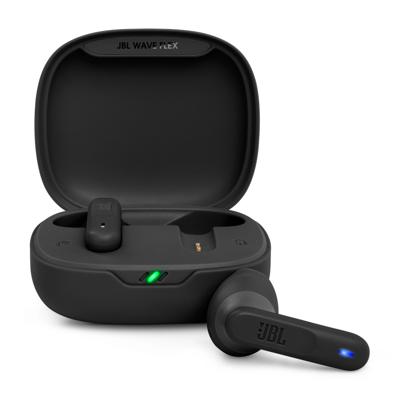 JBL Wave Flex, draadloze in ear oordopjes met IP54 en IPX2 waterdichtheid, TalkThru en AmbientAware technologie en batterijduur van 32 uur, in zwart