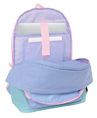 Rugtas voor Laptop en Tablet met USB Uitgang Munich Mellow Blauw Roze Celeste Rugtas voor Laptop en Tablet met USB Uitgang Munich Mellow Blauw Roze Celeste