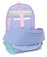 Rugtas voor Laptop en Tablet met USB Uitgang Munich Mellow Blauw Roze Celeste - thumbnail