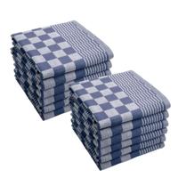 Byrklund Theedoek Clean & Tidy Blauw - 12 stuks - thumbnail