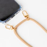 Beige bandouliere shell met BBC Pompoms - thumbnail