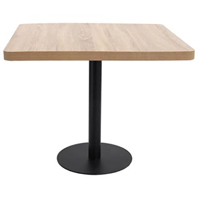 Bistrotafel 80x80 cm MDF lichtbruin