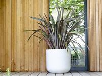 EDA PLASTIQUE - Ronde pot 40 cm Graphit'Up - 32,5 L - Gekalkt wit - thumbnail