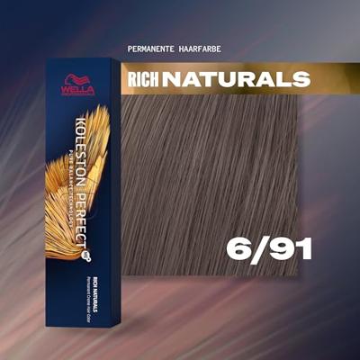 Wella Professionals Koleston Perfect Me+ Permanent Creme Colour 6/91 Dark Blonde Cendre Ash 60ml