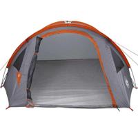 Tent met dak Grijs en oranje Large Polyester en glasvezel - thumbnail