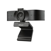 Trust Teza 4K-webcam 3840 x 2160 Pixel Standvoet, Klemhouder - thumbnail