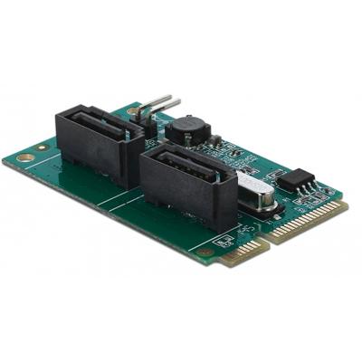 DeLOCK Mini PCIe Converter naar 2xSATA met RAID DeLOCK Mini PCIe Converter naar 2xSATA met RAID