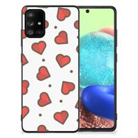 Samsung Galaxy A71 Back Case Hearts - thumbnail