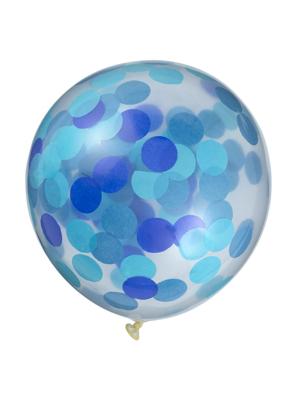 HEMA Confetti ballonnen - 6 stuks (blauw)
