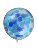 HEMA Confetti ballonnen - 6 stuks (blauw) - thumbnail