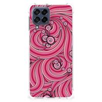 Samsung Galaxy M53 Back Cover Swirl Pink - thumbnail