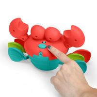 BRIGHT STARTS Babyspeelgoed 6M+ Muzikale krab om achteraan te jagen, speelgoed voor grove en fijne motoriek, obstakelsensoren, rood - thumbnail