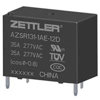 Zettler Electronics AZSR131-1AE-24DGW Printrelais 24 V/DC 35 A 1x NO 1 stuk(s) - thumbnail