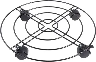Esschert Design plantentrolley metaal rond l