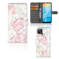 OPPO A15 Hoesje Lovely Flowers - thumbnail