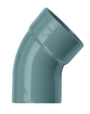 Wavin PVC Bocht 45° Mof-Spie 160mm - Efficiënte Waterdoorvoer met Lage Weerstand